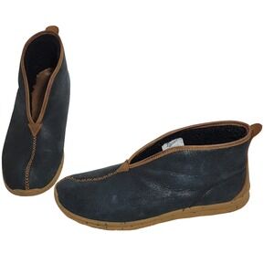 Danner Forest Moc Black/Monk's Robe Suede Shearling Lined Mens Boots Size 12‎